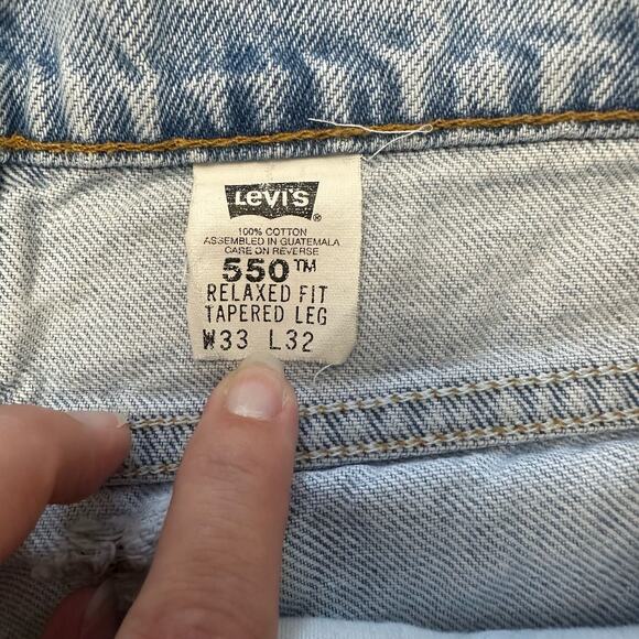 Levi’s Orange Tab Vintage Distressed Relaxed Fit Jeans Size 33x32 - Picture 4 of 13